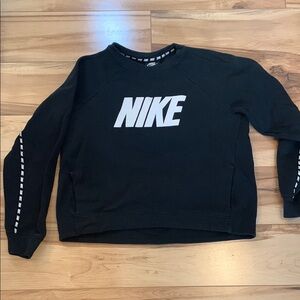 Nike Black Crewneck with White Logo